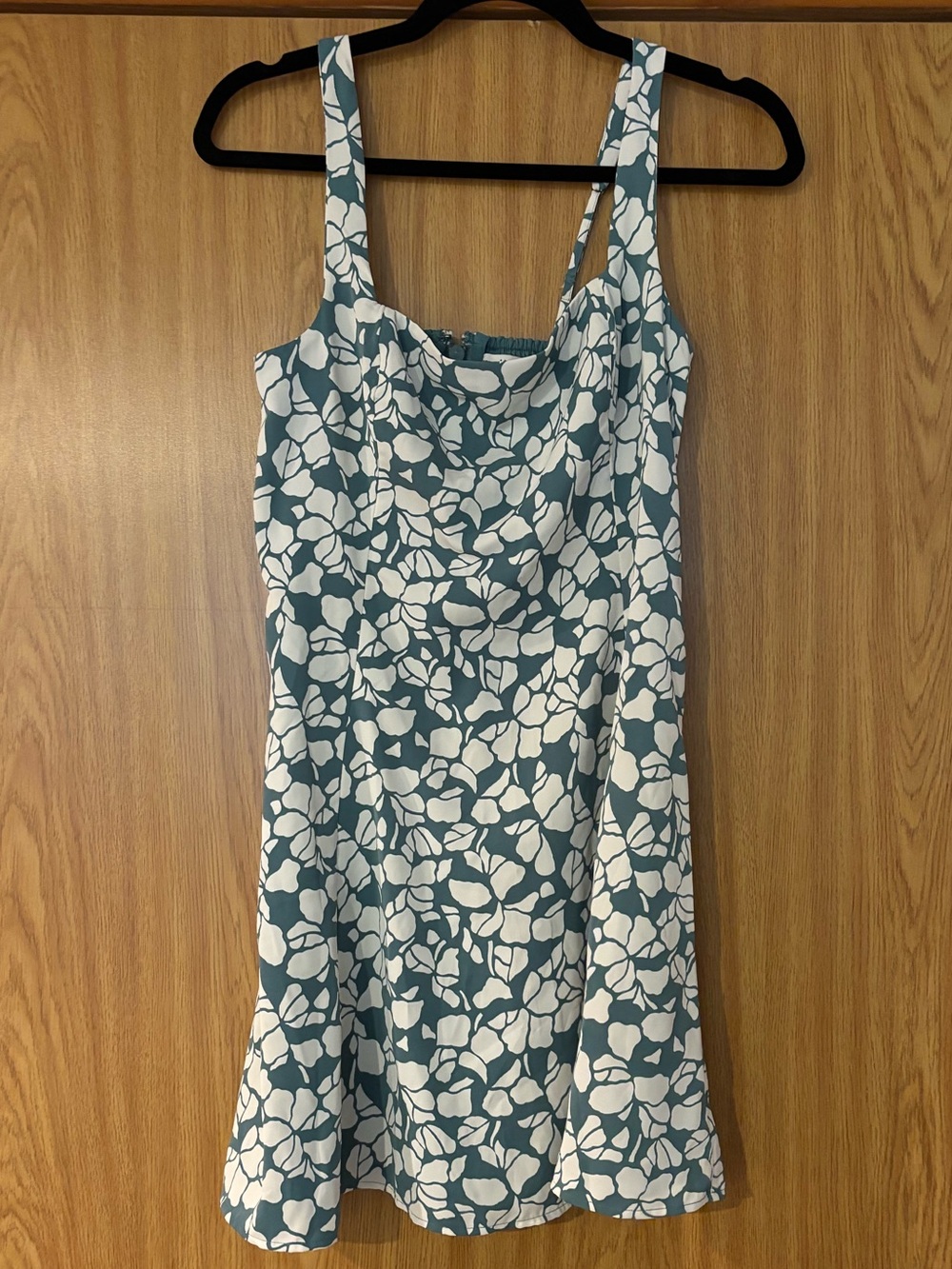 Abercrombie & Fitch Teal and White Floral Cami Dress
